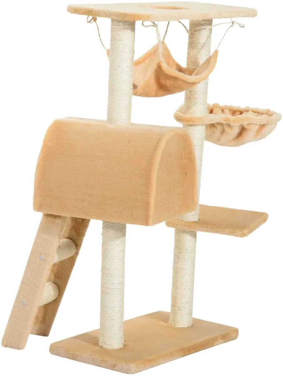 100 cm Cat Tree Scratching Activity Center-Deep Cream