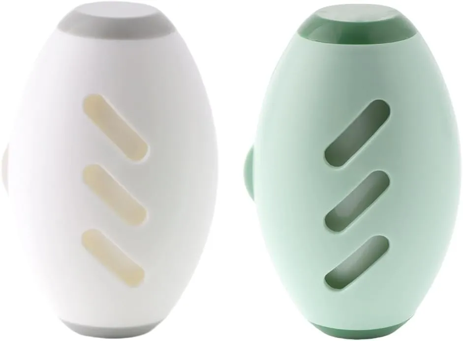 2 Pcs Reusable Lint Roller Ball, Upgraded Washable lint Remover Washable lint Remover, Portable Home Travel Lint Roller for Pet Hair Plush Hair Clothing(Green, White)