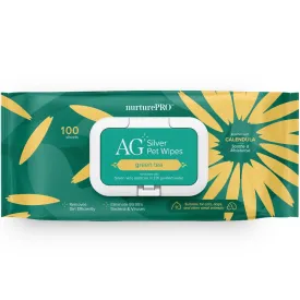 20% OFF: Nurture Pro AG  Silver Pet Wipes (Green Tea) 100ct