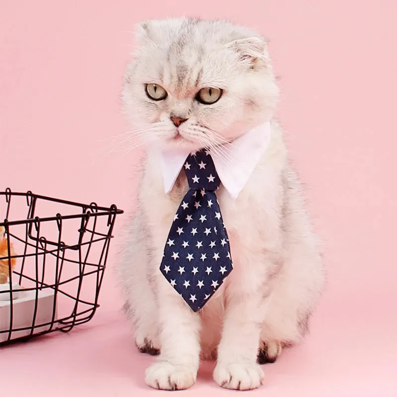 Adjustable Pet Cat Necktie – Gentleman Accessories for Dogs & Cats