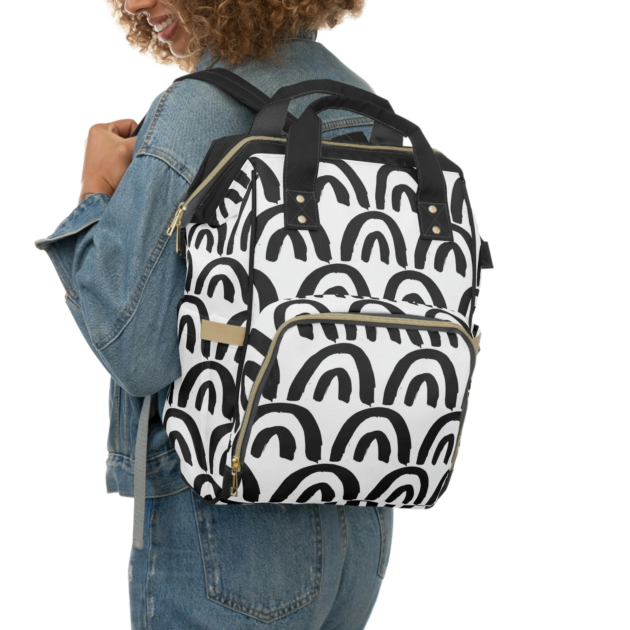B   W Rainbow Backpack