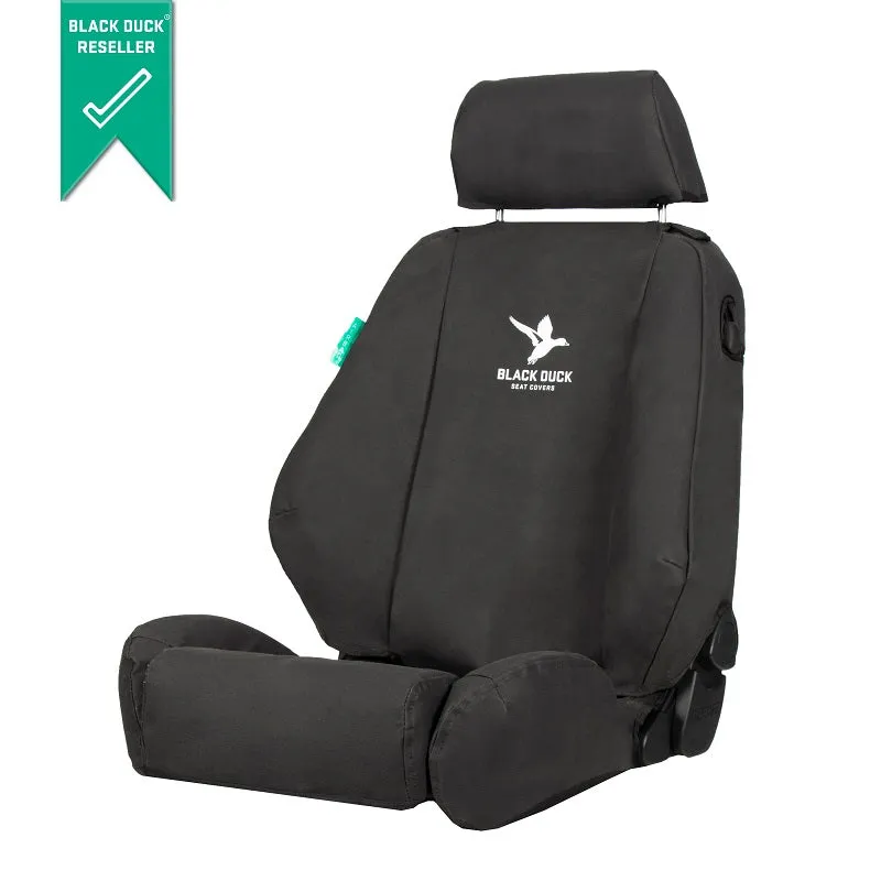 Black Duck Canvas Black Seat Covers New Holland CR/GX Headers 2011-On