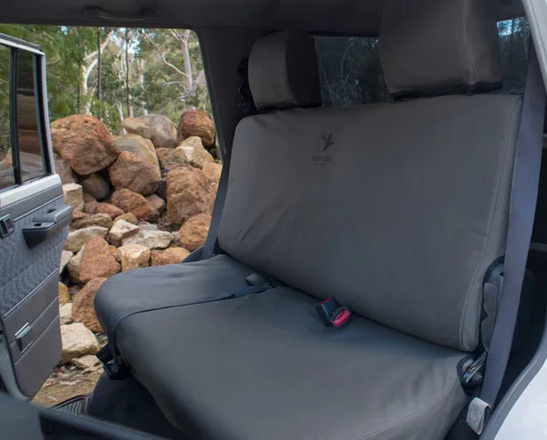 Black Duck Canvas Seat Covers Suits Ford Falcon FG R6/XR6/XR8 Ute 7/2008-7/2010 NO Airbags Grey