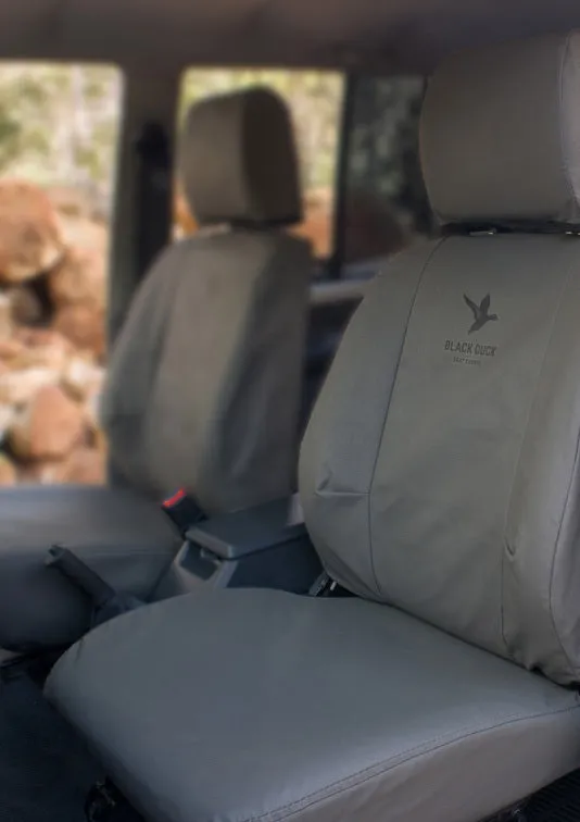 Black Duck Canvas Seat Covers suits Mercedes Vito 109C / 115C 4/2004-2012 Grey