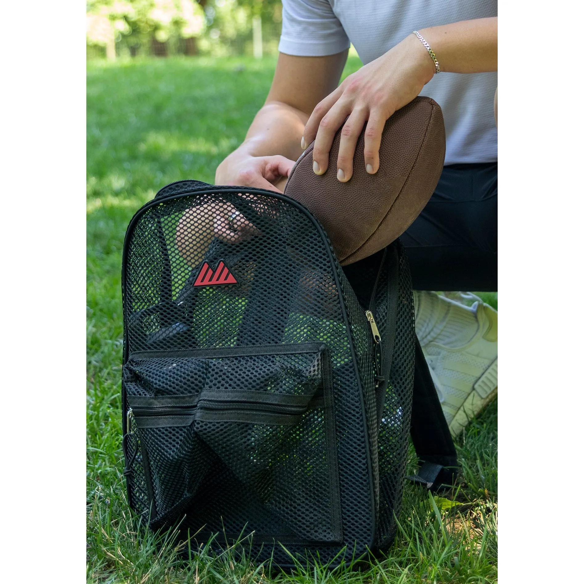 Bulk Premium 17 Inch Mesh Backpack - 3 Colors