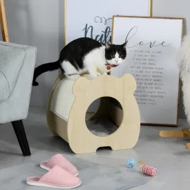 Cat Removable Scratching Pad Hideout House