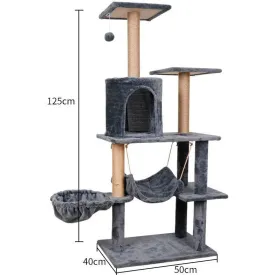 Cat Tree & Scratching Dark Gray 51*41*125