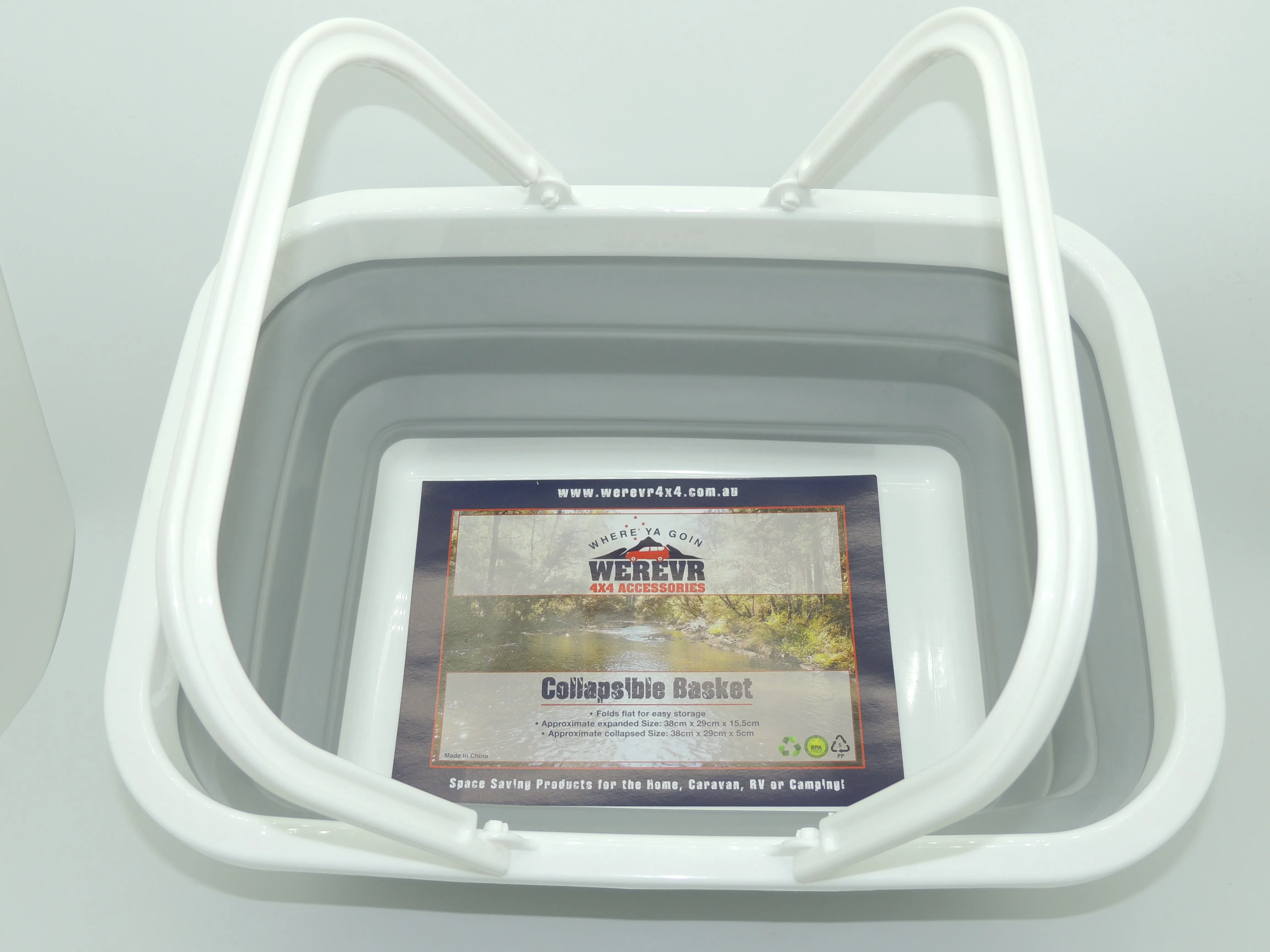 Collapsible Basket with Carry Handles