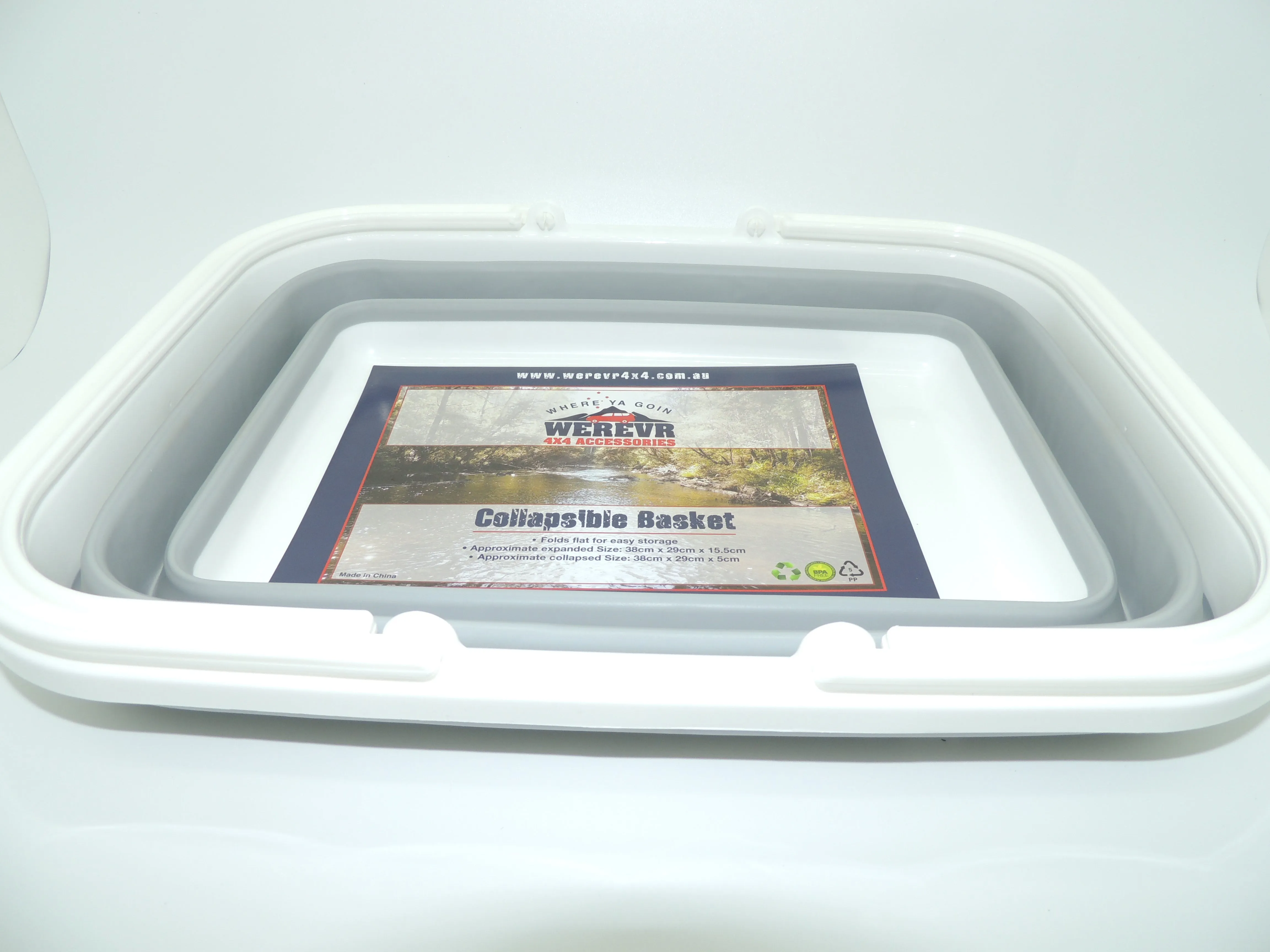 Collapsible Basket with Carry Handles