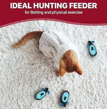Doc & Phoebe Indoor Hunting Cat Feeder: Interactive Feeding System to Stimulate Your Cat's Natural Instincts