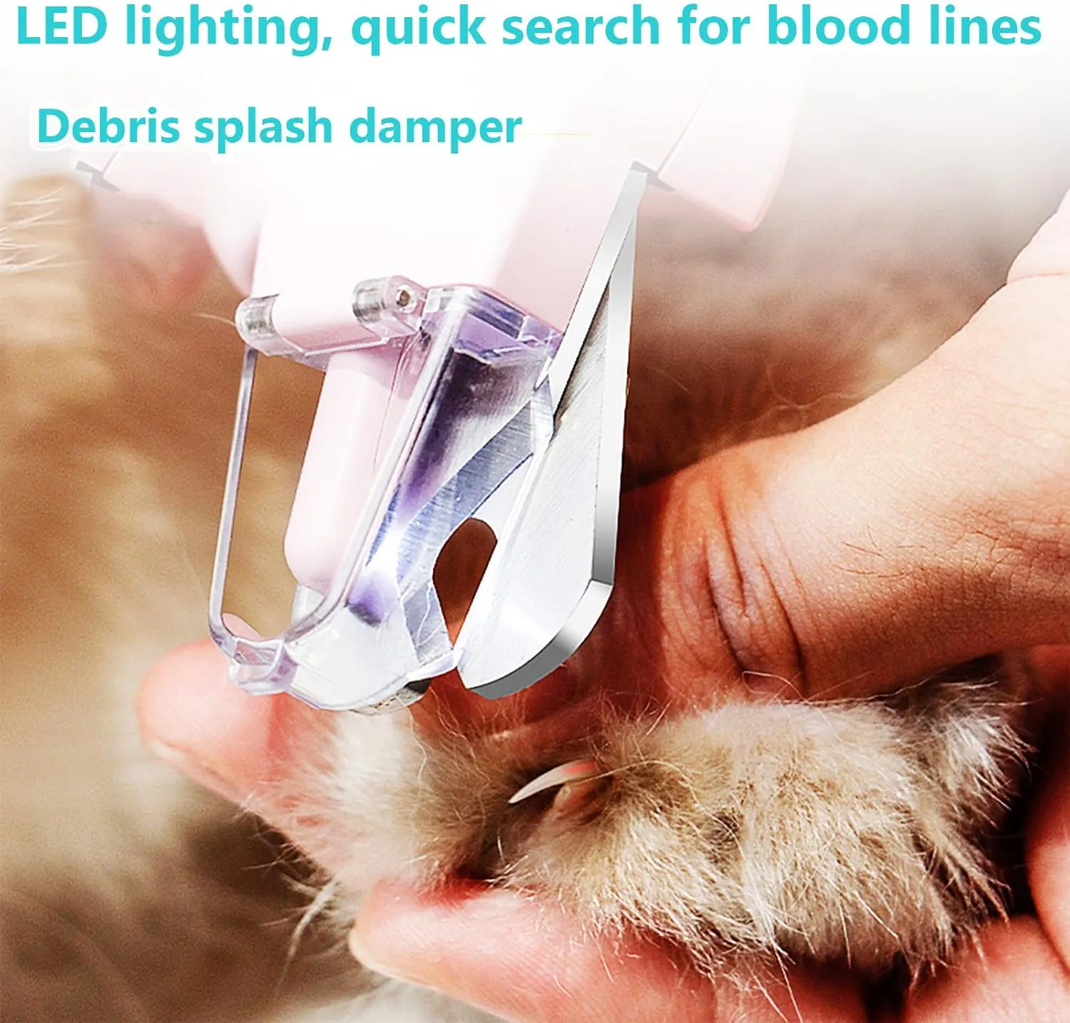 Dog Nail Grinder & Nail Clippers 2-in-1 Upgrade, Professional Electric Rechargeable Pet Nail Trimmer Painless Claw Grooming and Smooth, for Small, Medium, Large Dogs & Cats (White, Electric)