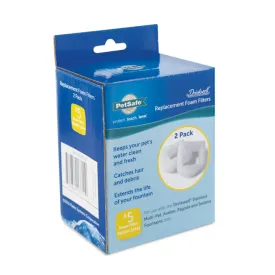DRINKWELL Ceramic Pagoda Water Fountain Foam Filters