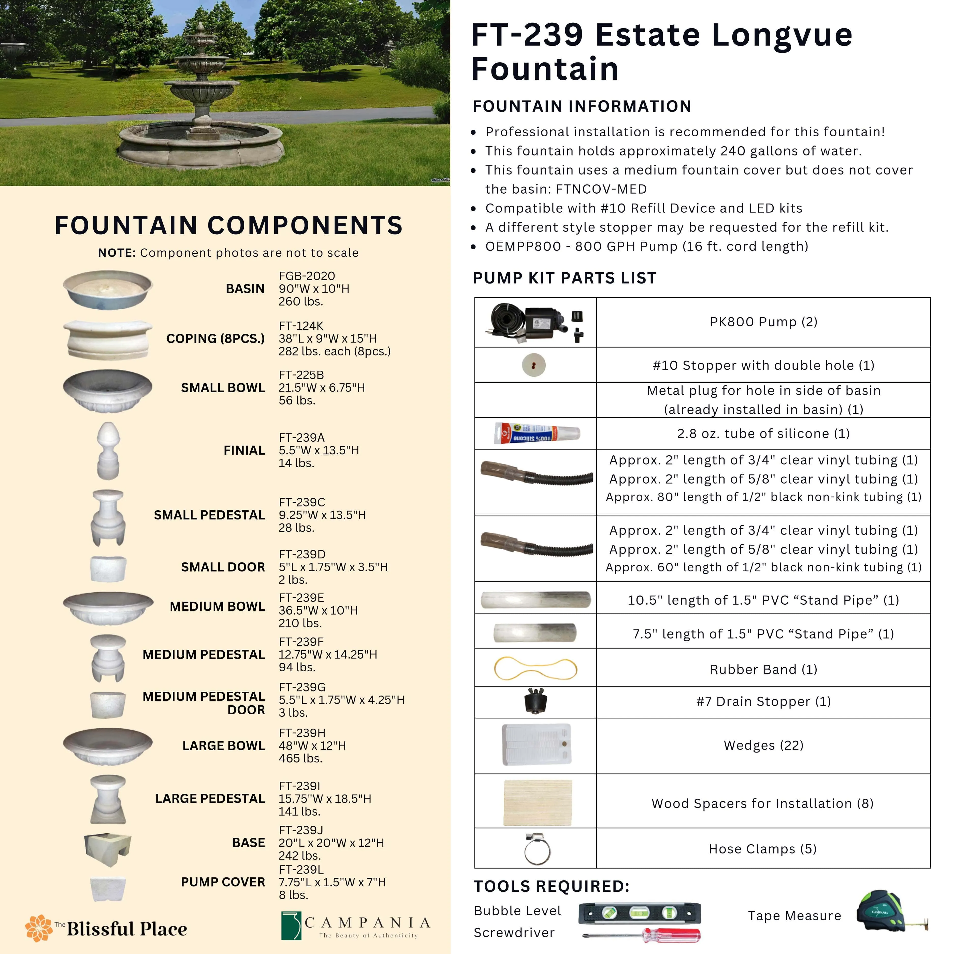 Estate Longvue Fountain Campania International