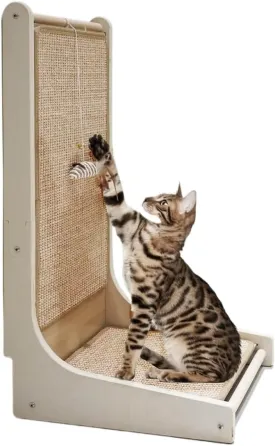 Exquisite L-Shaped Sisal Cat Scratch Pad with Catnip, Artificial Pet Scratch Board, Suitable for Indoor Pets Suitable for Indoor Pets(L Shape Scratcher)