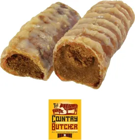 Filled Beef Trachea Dog Treats, Glucosamine and Chondroitin for Joint Health, Natural, Made in The USA, Variety Pack, 10 Count - Rawhide Free, No Bone