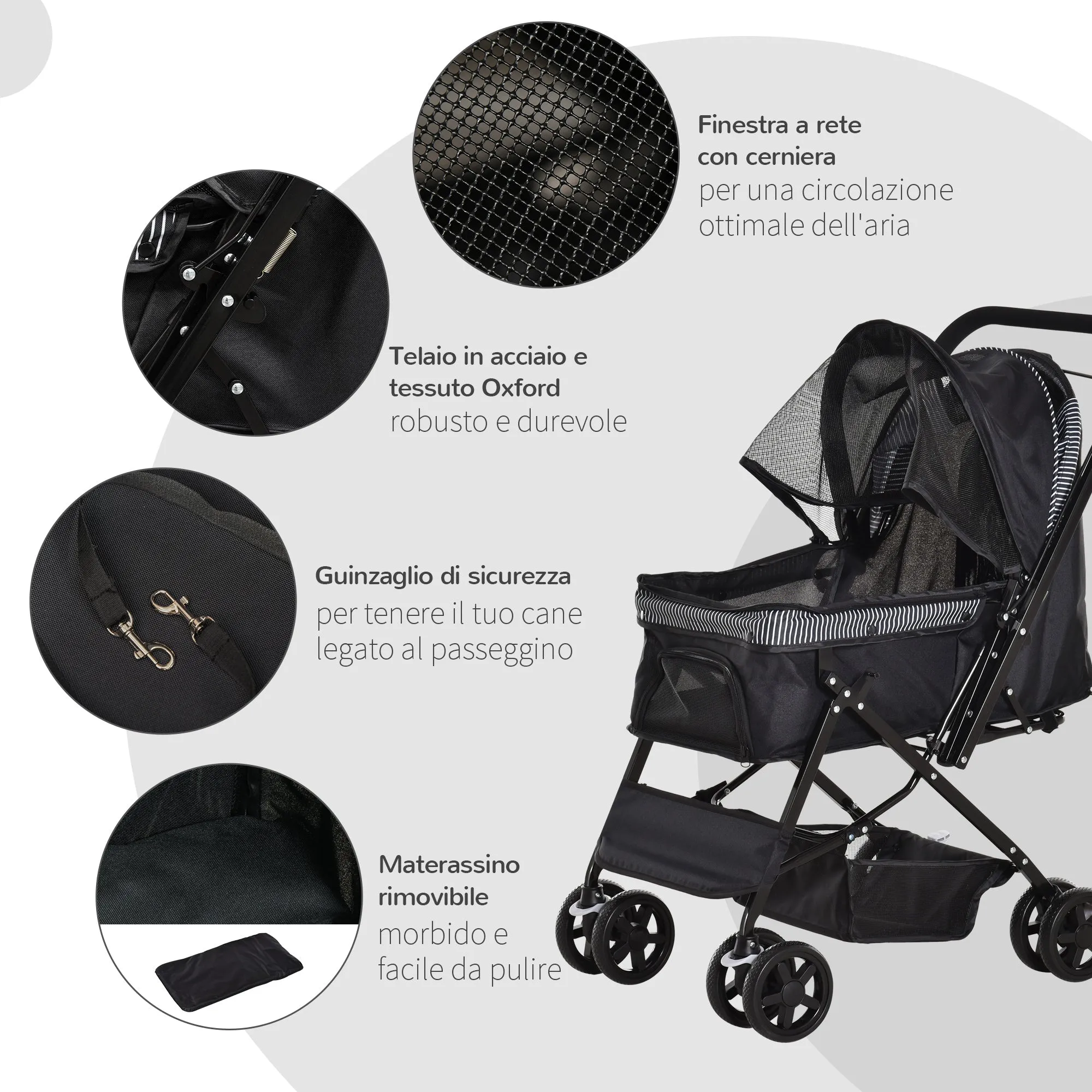 Folding Stroller for Small-Sized Dogs | PAWHUT