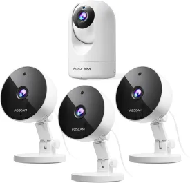 FOSCAM Home Security Camera, R4S 4MP(2K) WiFi Camera, 3K 5MP Security Camera Indoor/Outdoor, Dog/Cat/Pet/Baby Camera