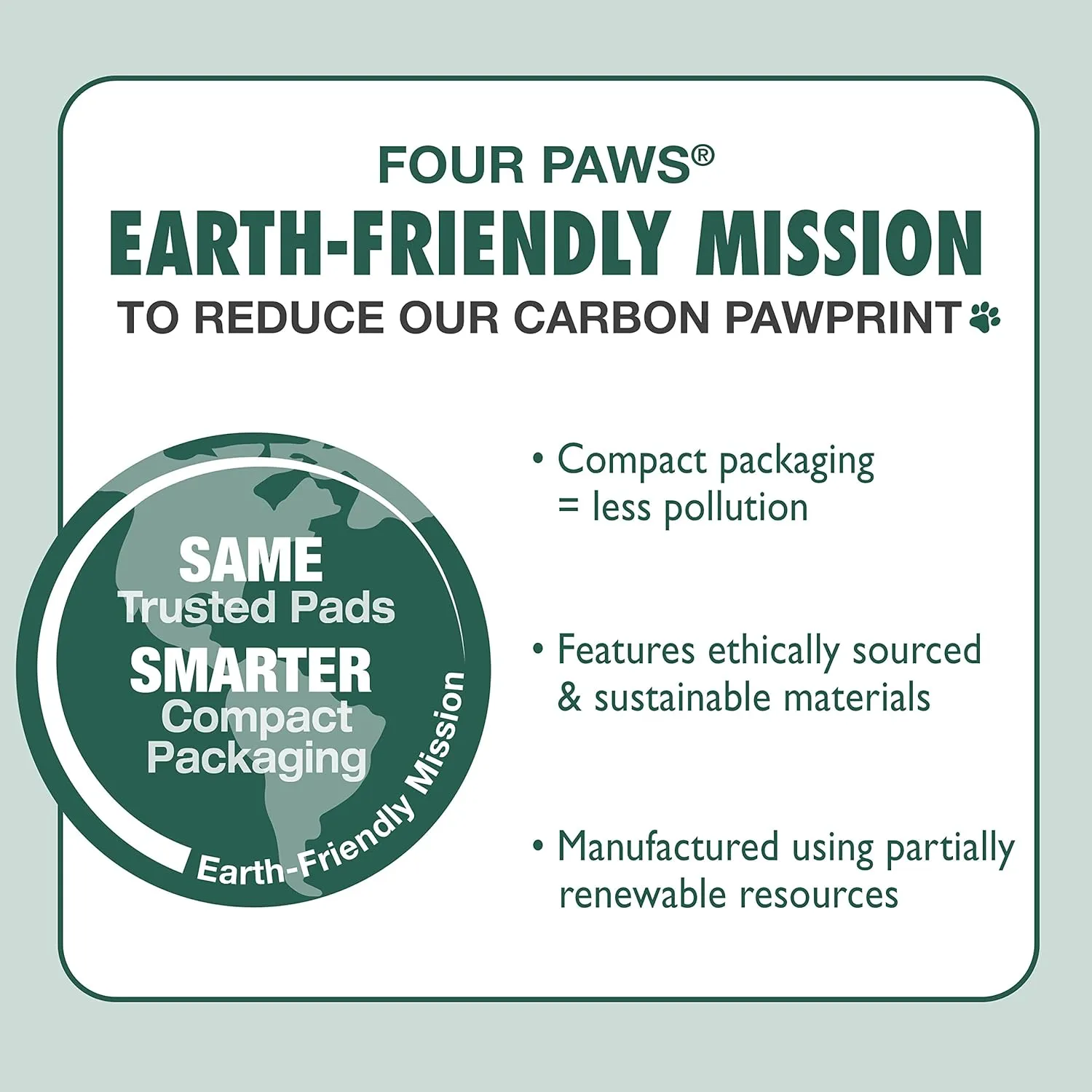 Four Paws Wee-Wee Super Absorbent Unscented Pee Pads for Dogs & Puppies with Insta-Rise Border, Leak-Proof Dog Housebreaking Potty Training Floor Protection, 24" x 24", 40 Count