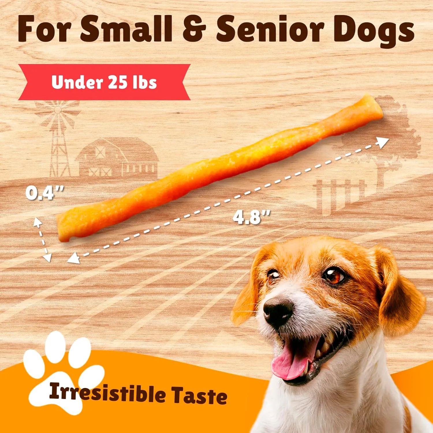 Gootoe Soft Turkey Tendon Stirip with Pumpkin 1 lb, Natural Chewy Snack, 100% USA-Sourced, Premium Training Chew, Reseal Value Bag, Ideal for Small & Senior Dogs, Jumbo Pack