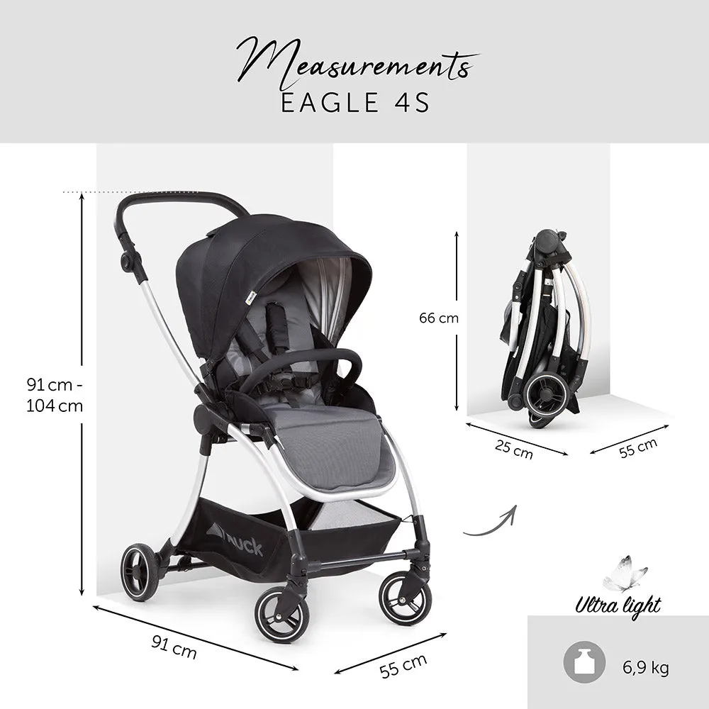 Hauck Eagle 4S Stroller Duoset (Black, Grey)