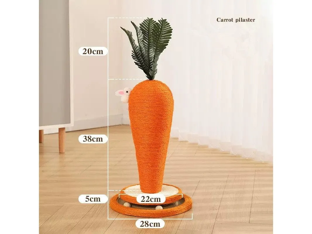 HOOPET Carrot Sisal Clasp Board Toy (Low configuration)28*63cm