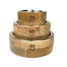 Mango Wood Dog Bowl