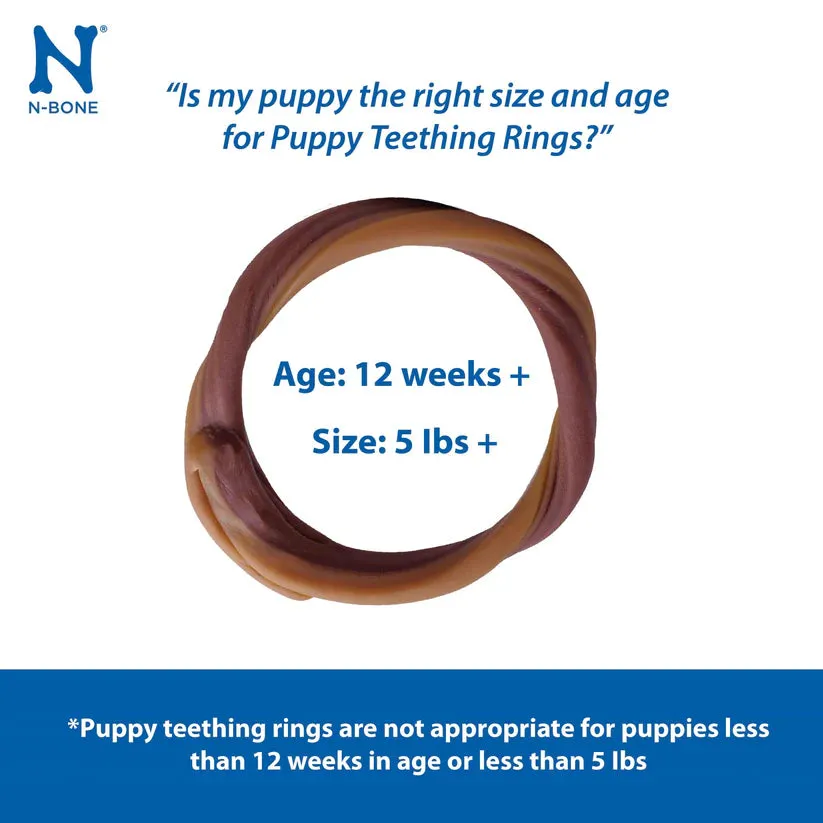 N-Bone® Puppy Teething Rings - 6 Pack