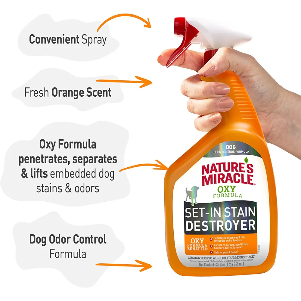 Nature's Miracle Orange Oxy Stain and Odor Remover for Dogs