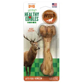 Nylabone Healthy Edibles WILD Natural Long Lasting Venison Flavor Dog Chew Treats Wild Bone - Large/Giant
