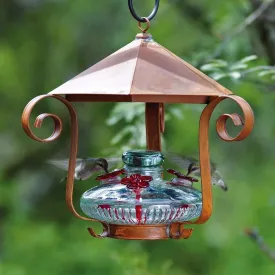 Parasol Bloom Shelter Hummingbird Feeder Aqua