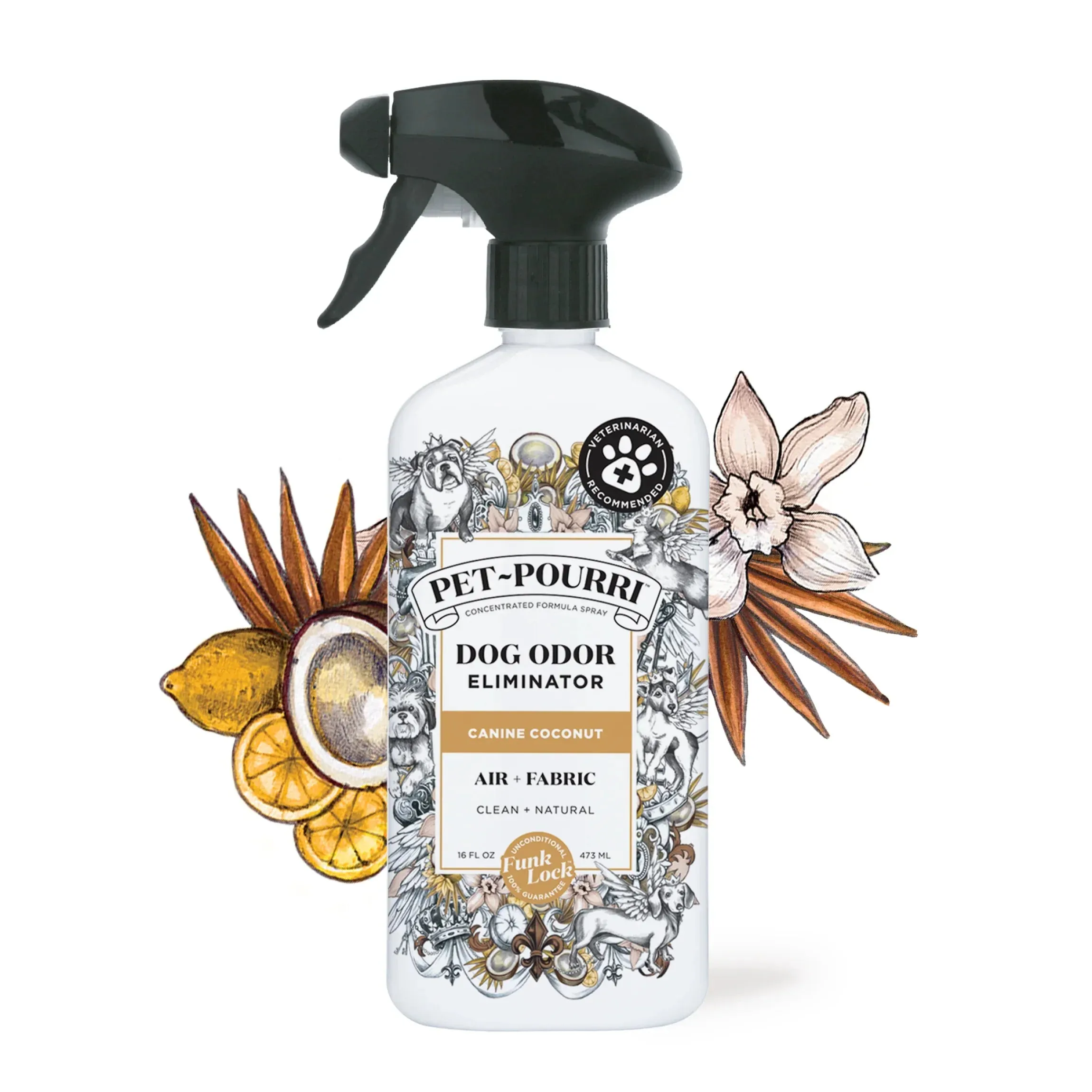 Pet-Pourri Canine Coconut Dog Odor Eliminator