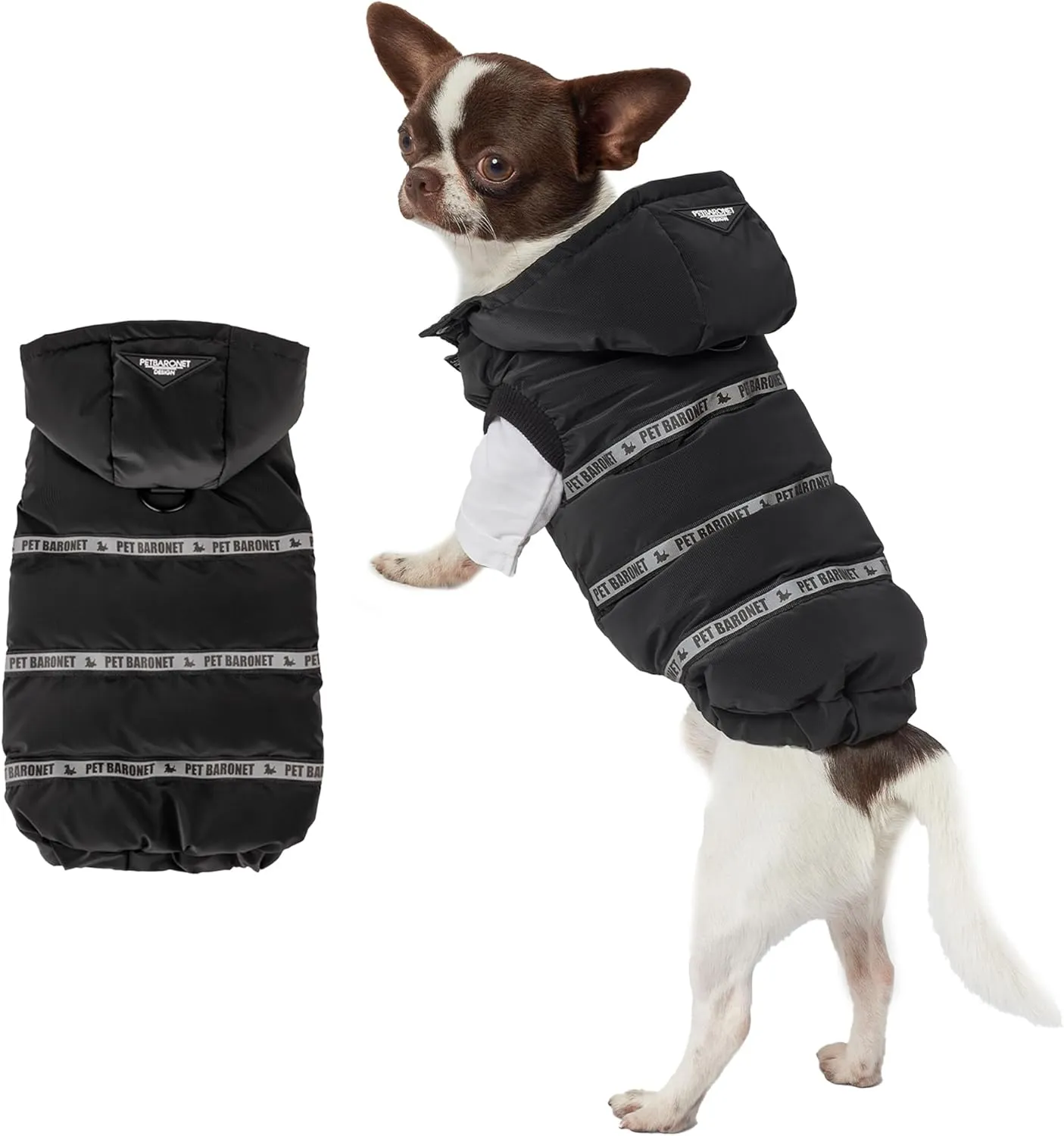 Reflective Warm Dog Coat, Adjustable Jacket With Buckle Turtleneck for Cold Weather, Soft Winter Vest for Small Medium Large Dogs (Large)