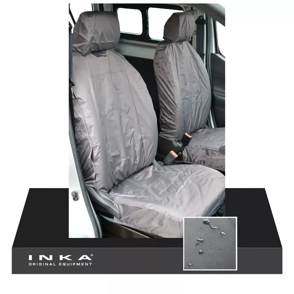 Renault Kangoo Front 1 1 INKA Fully Tailored Waterproof Seat Covers Grey MY08-16
