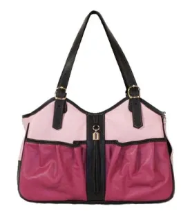 ROSE TRI COLOR W/ TASSEL METRO COUTURE DOG CARRIER