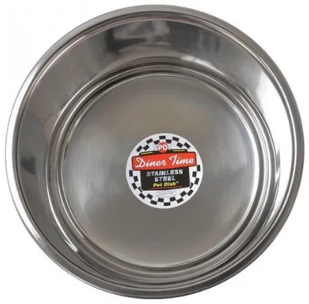 Spot Diner Time Stainless Steel Pet Dish