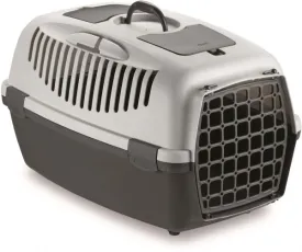 Stefanplast Gulliver 3 with Plastic Door Pet Carrier in Grey