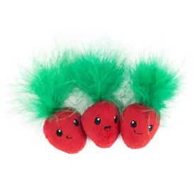 Straw-Babies Cat Dental Catnip Toy - 3 Pack, Pink