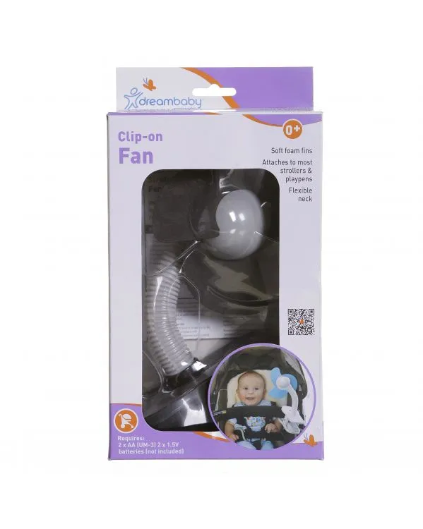 Stroller Fan Silver/Black