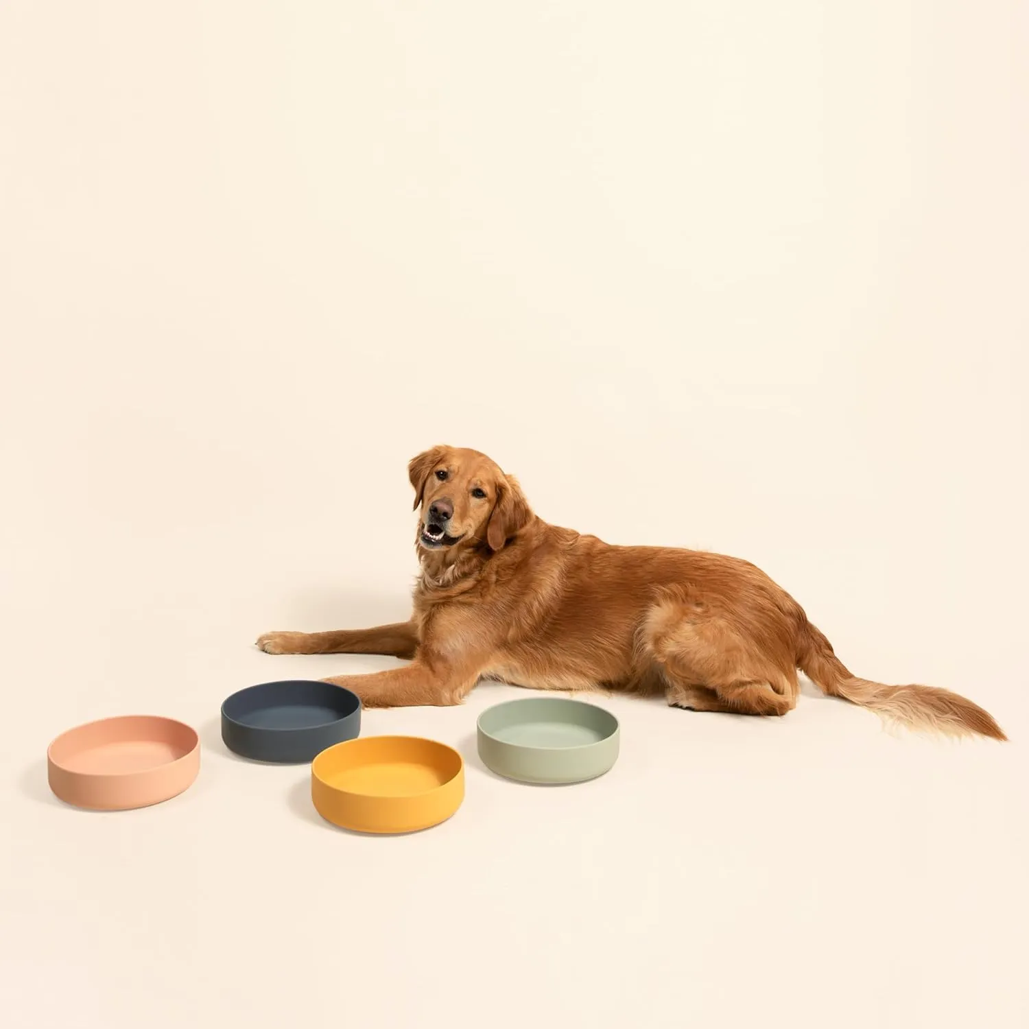 The Perfect Dish - Durable Dog Water Bowl - No Spill - Less Mess Non-Tippable Water & Food Bowl, Pure Silicone, Spill Proof with Suction Cup, Suitable for All Pets, Large-Sage