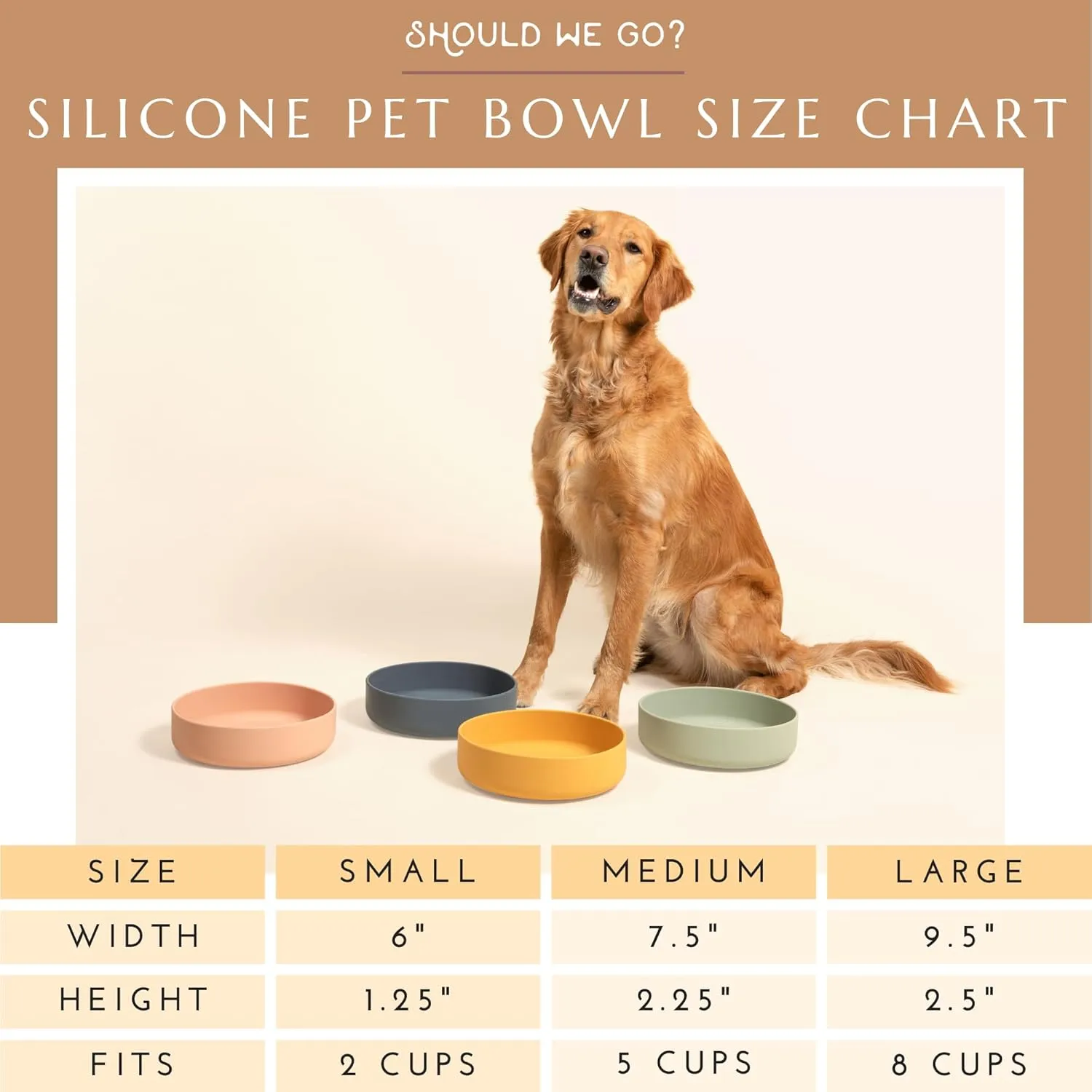 The Perfect Dish - Durable Dog Water Bowl - No Spill - Less Mess Non-Tippable Water & Food Bowl, Pure Silicone, Spill Proof with Suction Cup, Suitable for All Pets, Large-Sage
