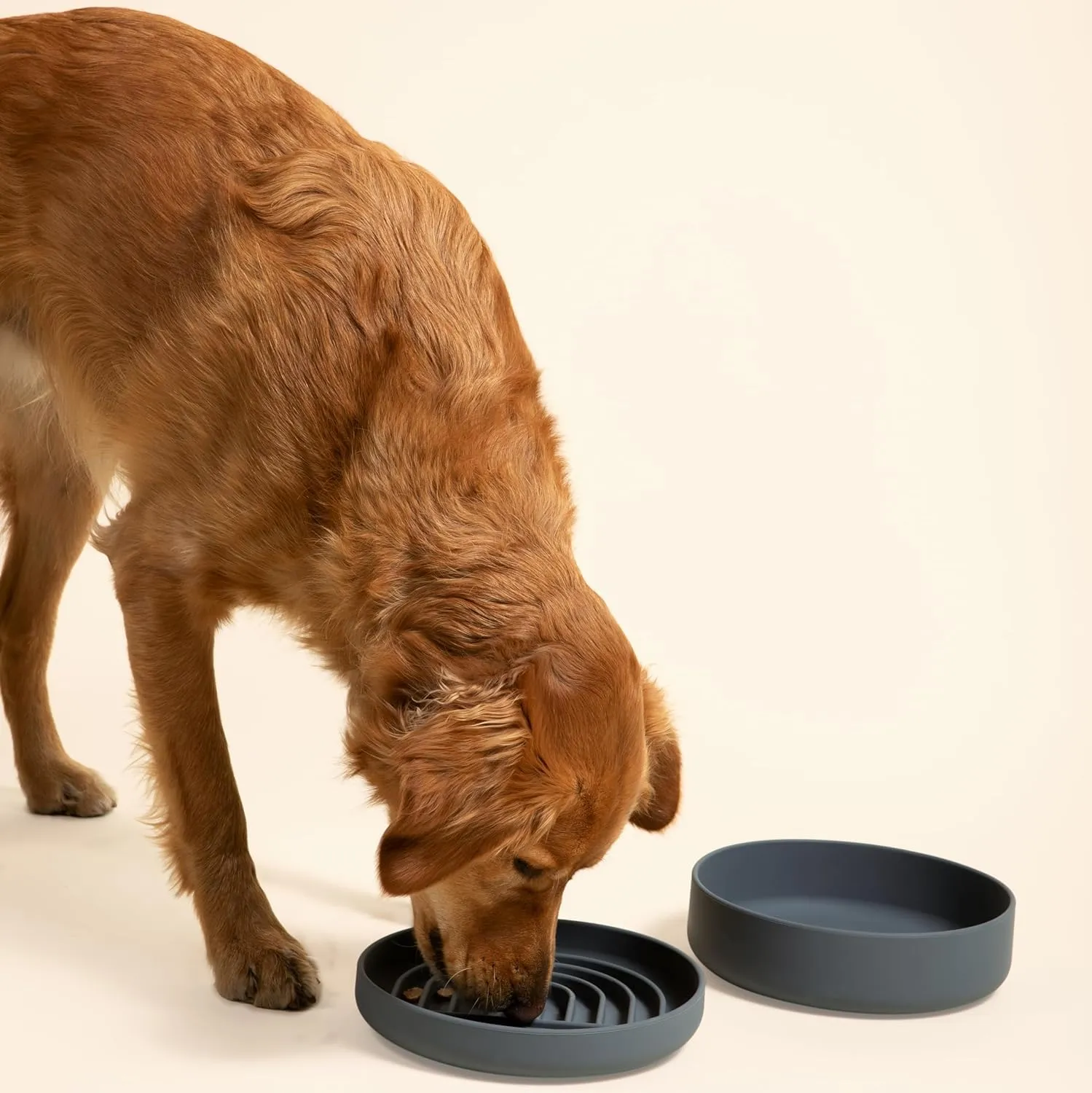 The Perfect Dish - Durable Dog Water Bowl - No Spill - Less Mess Non-Tippable Water & Food Bowl, Pure Silicone, Spill Proof with Suction Cup, Suitable for All Pets, Large-Sage