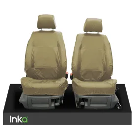 VW Amarok INKA Front Set 1 1 Fully Tailored Waterproof Seat Covers Beige MY-10-21